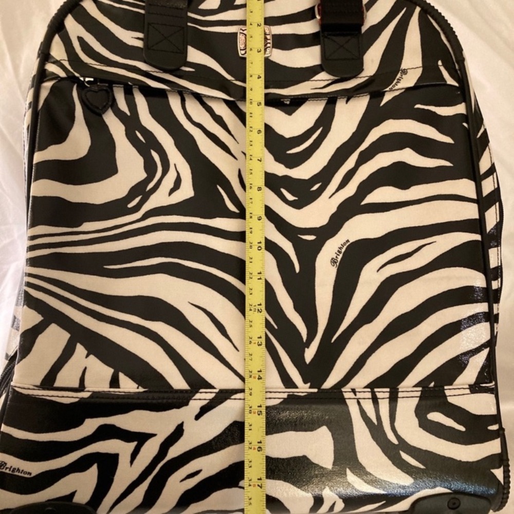 Brighton 22” Weekender Carry-On Zebra Print Luggage LIMITED EDITION - Picture 2 of 12